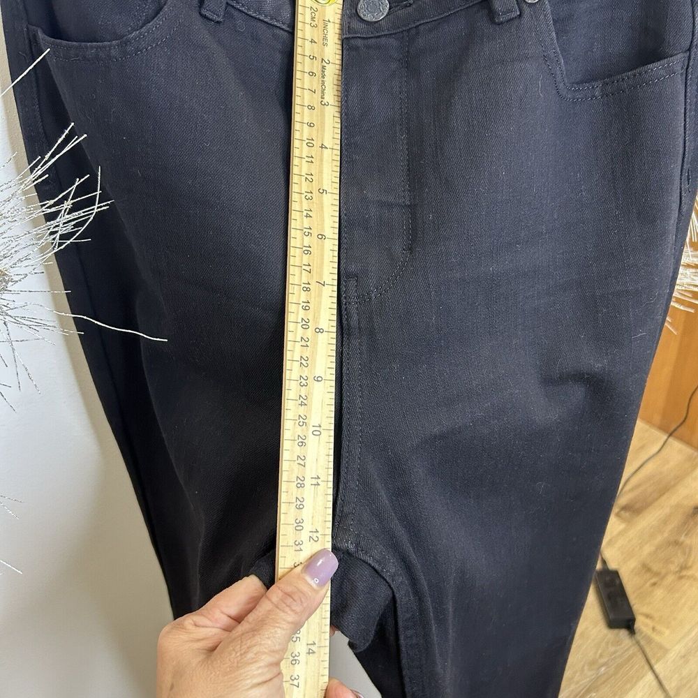 NWT Soft Surroundings Jeans Size 12 Black Fly Front Skinny Ankle Natural Waist - Picture 6 of 15